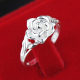 Silver Rose Ring