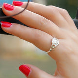 Silver Rose Ring