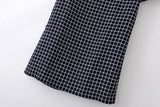 Casual Plaid Dress With Cute Collar