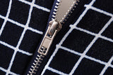 Casual Plaid Dress With Cute Collar