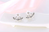 Crystal Stud Flower Earrings