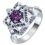 Topaz Love Flower Ring
