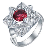 Topaz Love Flower Ring