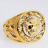 Yellow Gold Filled Lion Head Ring