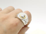 Yellow Gold Filled Lion Head Ring
