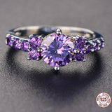 Exquisite Amethyst Silver Ring