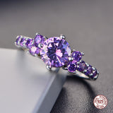 Exquisite Amethyst Silver Ring
