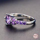 Exquisite Amethyst Silver Ring
