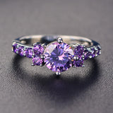 Exquisite Amethyst Silver Ring