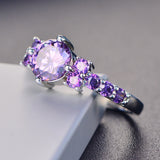 Exquisite Amethyst Silver Ring