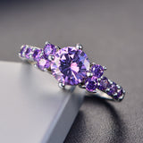 Exquisite Amethyst Silver Ring