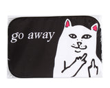 Go Away Indoor Coral Fleece Non-slip Doormat - Perfect for Introverts