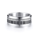 Titanium Steel Piano Swivel Ring