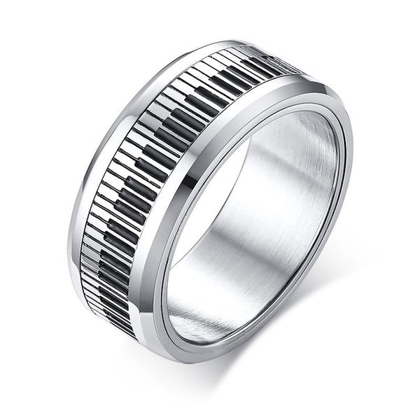 Titanium Steel Piano Swivel Ring