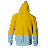 Peek a Boo Unisex Bi Color Cat Hoodie