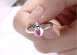 Unicorn Moonstone Ring