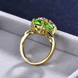 Oval Emerald Gemstone Ring