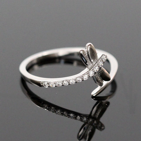Zircon Dragonfly Ring