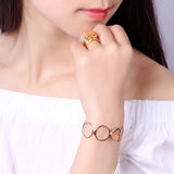 Retractable Heart Ring Bracelet