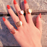 Retractable Heart Ring Bracelet