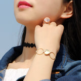 Retractable Heart Ring Bracelet