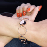 Retractable Heart Ring Bracelet