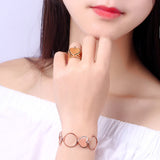 Retractable Heart Ring Bracelet