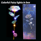 Colorful LED Fairy Rose Artificial Galaxy Rose