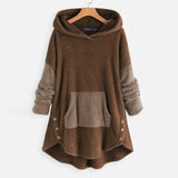 Fluffy Fleece Pull Over Hoodie