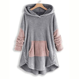 Fluffy Fleece Pull Over Hoodie