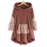 Fluffy Fleece Pull Over Hoodie