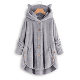 Fluffy Fleece Cat Ear Hoodie