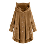 Fluffy Fleece Cat Ear Hoodie