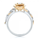 Elegant Gold Flower Ring