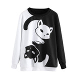 Black and White Cat Sweatshirt