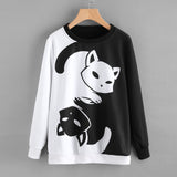 Black and White Cat Sweatshirt