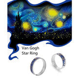 Van Gogh Starry Sky Open Ring