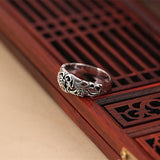 Exquisite Carved Rose Flower Ring