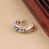 Exquisite Carved Rose Flower Ring