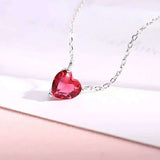 Miss You Red Heart Necklace