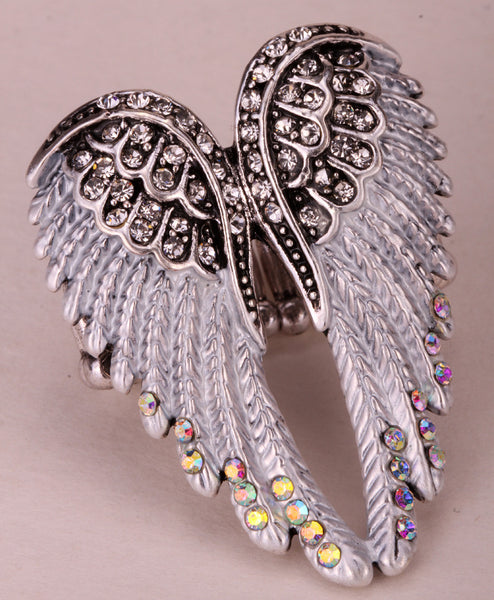 Gold and Silver Plated Angel Wings Rings