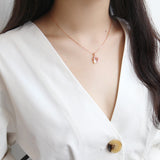 Butterfly Flowers Zircon Crystal Necklace