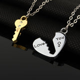 Lock Love Key Necklace