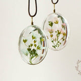 Time Dome Dried Flower Necklace