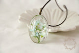 Time Dome Dried Flower Necklace