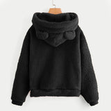 Fluffy Fleece Bear Hoodie