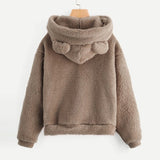 Fluffy Fleece Bear Hoodie