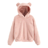 Fluffy Fleece Bear Hoodie