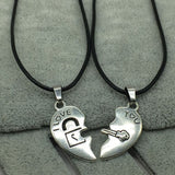 Two Piece Heart Necklace