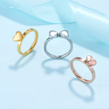 3 in 1 Four Leaf Clover Ring